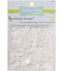 Babyville Boutique Snaps - Size 20 White