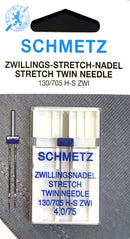 Schmetz 130/705 H-S ZWI Stretch Twin Sewing Needles