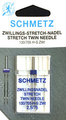 Schmetz 130/705 H-S ZWI Stretch Twin Sewing Needles