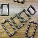 Silver Alloy Square Ring