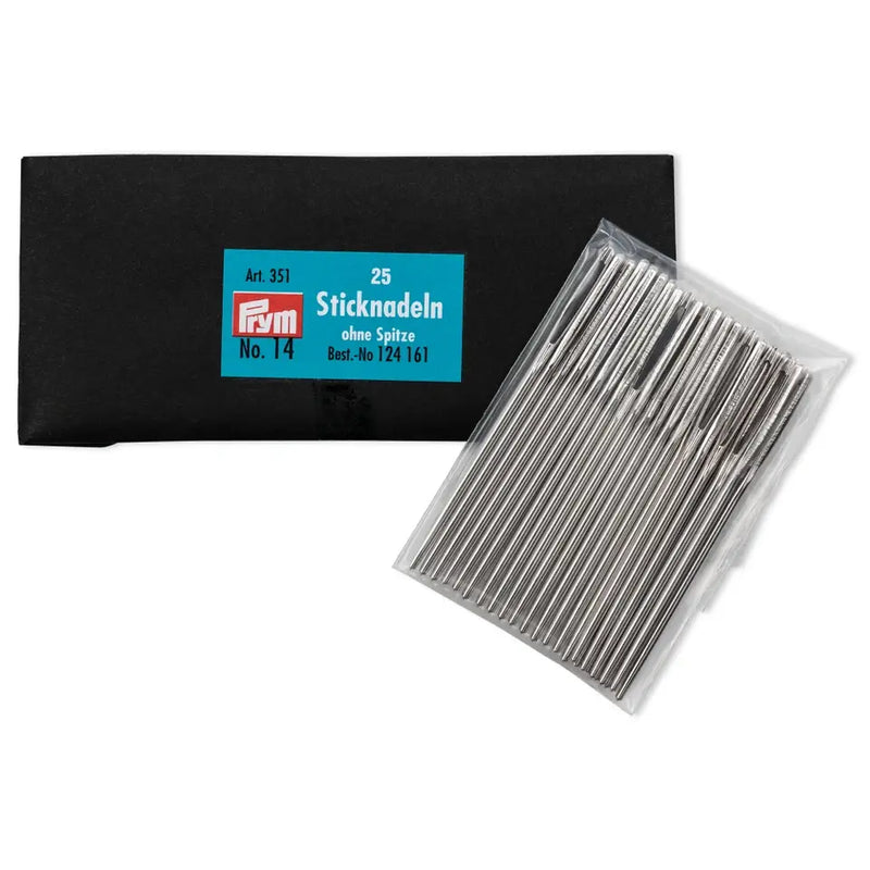 PRYM Tapestry Needles without Point, Size 14 | 1.90 x 60mm | Tapestry, Cross-Stitch & Wool Embroidery