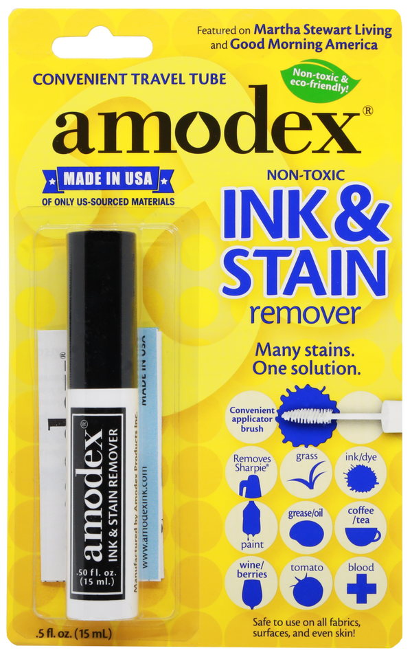 Amodex Ink & Stain Remover Traveller (w/brush) - 0.5oz (15ml)