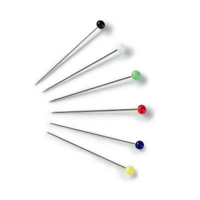 H&S Glass Head Sewing Pins for Dressmaking & Fabric Projects -  500Pcs Long Dress