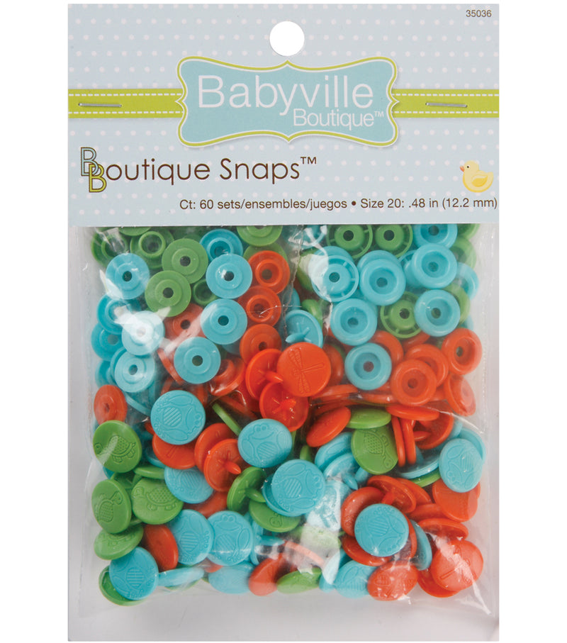 Babyville Boutique Snaps - Size 20 Playful Pond