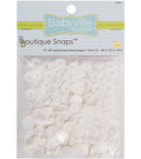 Babyville Boutique Snaps - Size 20 White