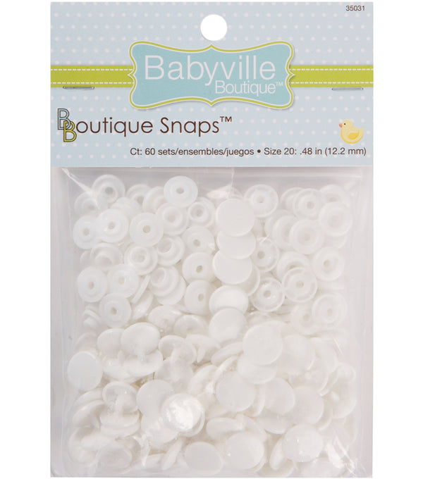 Babyville Boutique Snaps - Saiz 20 Putih