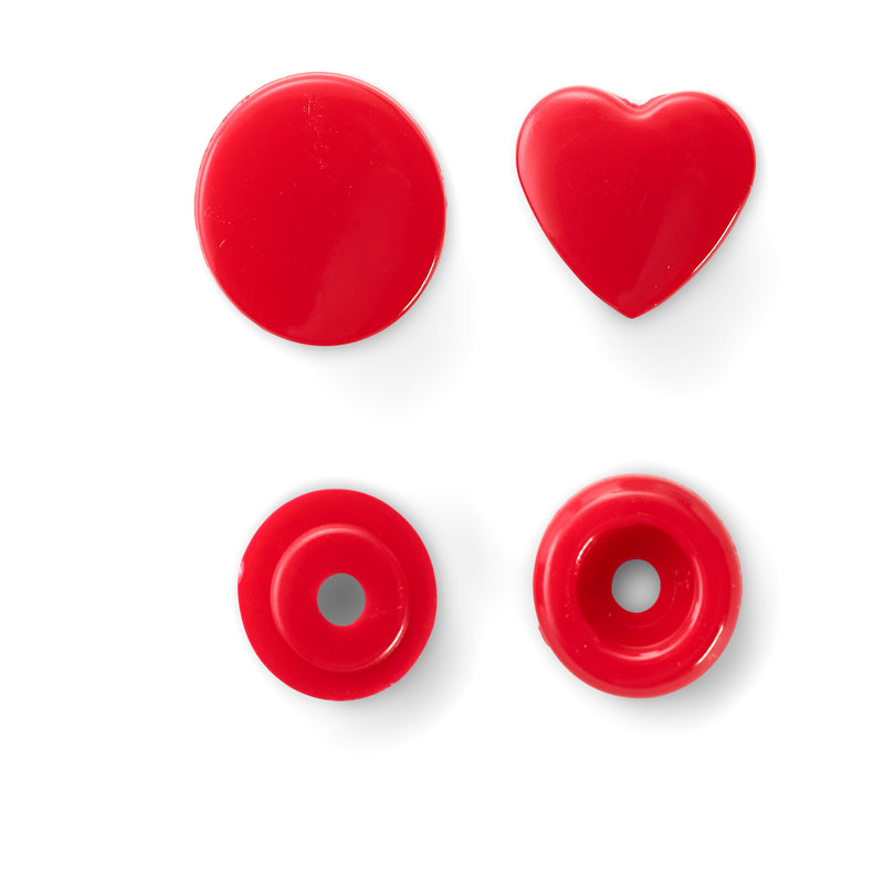 PRYM Heart-Shape Non-Sew Colour Snaps