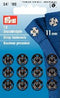 PRYM Brass Press-Stud / Sew-on Snap Fasteners