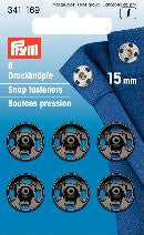 PRYM Brass Press-Stud / Sew-on Snap Fasteners