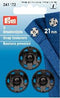 PRYM Brass Press-Stud / Sew-on Snap Fasteners