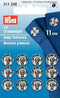 PRYM Brass Press-Stud / Sew-on Snap Fasteners