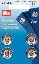 PRYM Brass Press-Stud / Sew-on Snap Fasteners