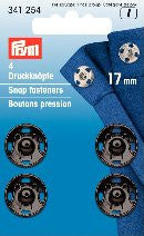 PRYM Brass Press-Stud / Sew-on Snap Fasteners