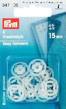 PRYM Plastic Press-stud /  Sew-on snaps Buttons (Round)