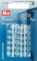 PRYM Plastic Press-stud / Jahit-on snap Butang (Bulat)