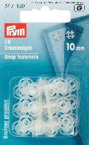 PRYM Plastic Press-stud /  Sew-on snaps Buttons (Round)