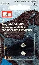 PRYM Shoulder Strap Retainers with Press Fasteners / Safety Pin