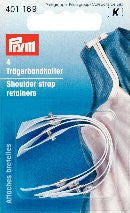 PRYM Shoulder Strap Retainers with Press Fasteners / Safety Pin