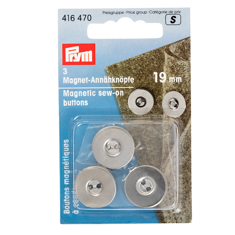 Prym Magnetic Sew-on Buttons (19mm)