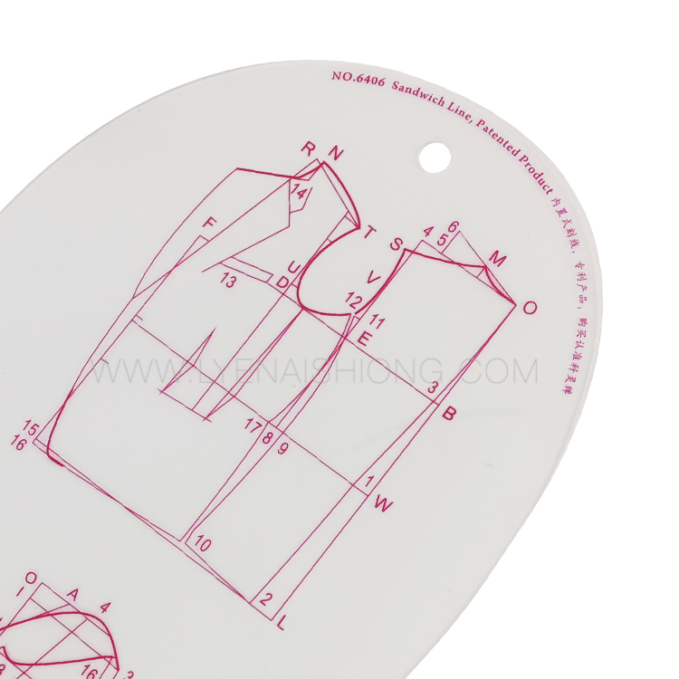 Model 6406 Armhole Template