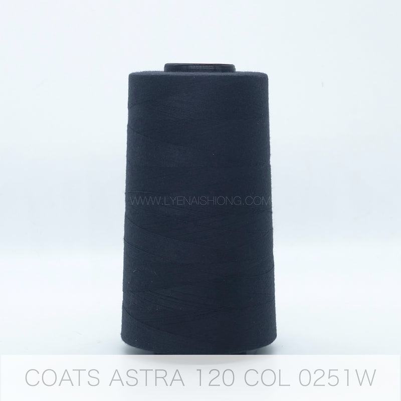 Coats Astra-120 Polyester Spun Thread 5000m - Lye Nai Shiong