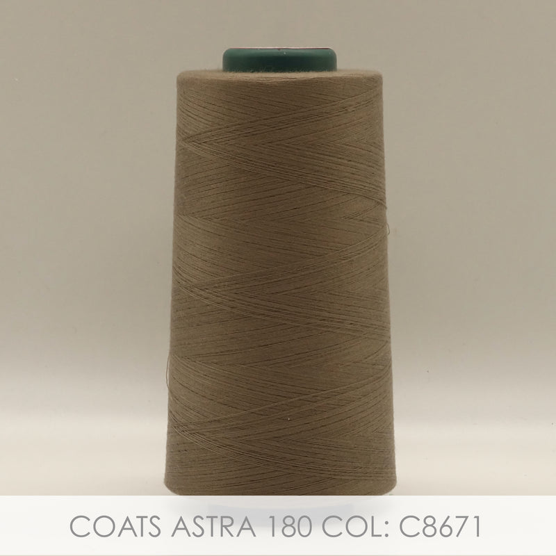 Coats Astra-180 Polyester Spun Thread 5000m