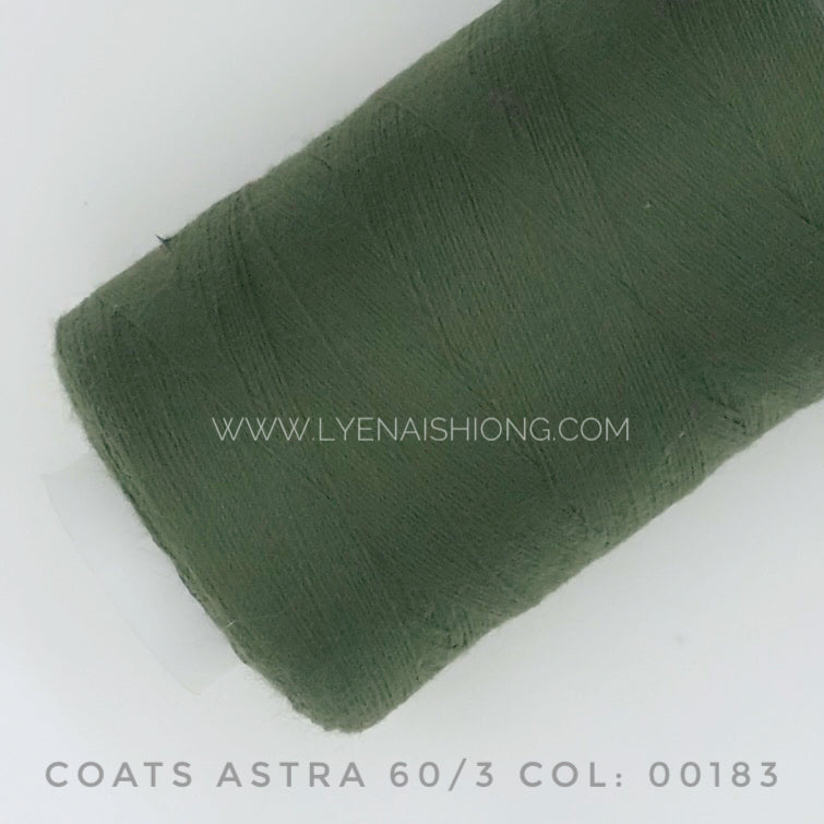 Coats Astra 60/3 Benang berpintal poliester 500Y