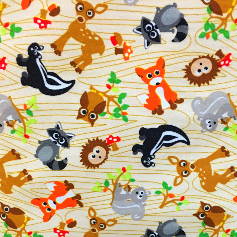 Babyville Boutique PUL Fabric - Forest Friends (YARD)