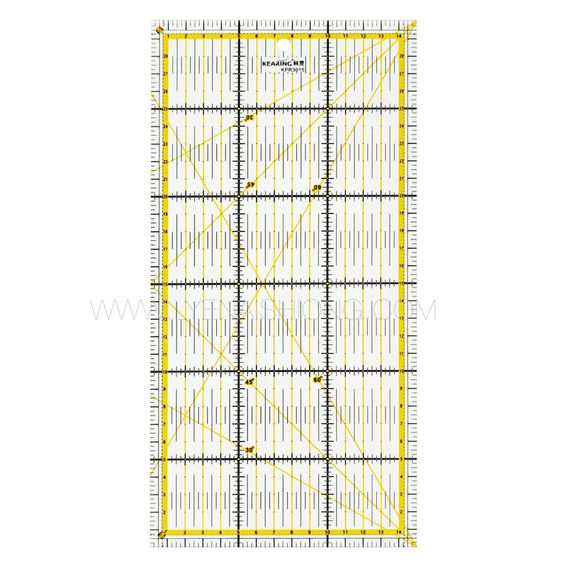 Pembaris Tampalan Metrik (30cm x 15cm)