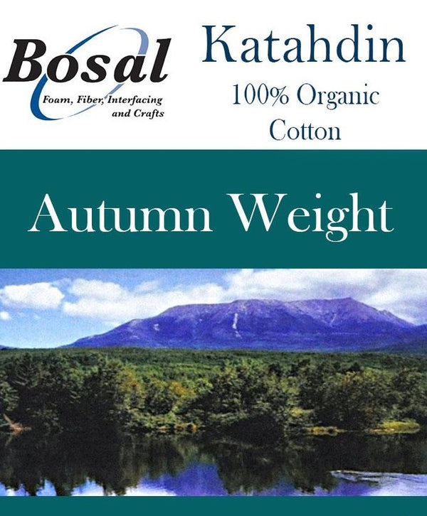 Bosal Katahdin Premium 100% Cotton Batting - Autumn weight