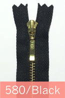 YKK Metal Zipper Gold 24IN with square drop puller