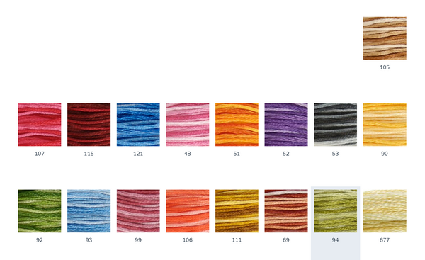 DMC ART 117 Multi-coloured Cotton Embroidery Floss