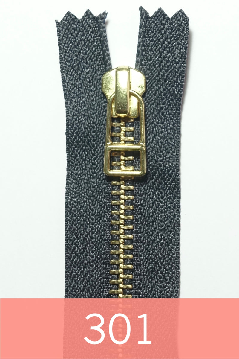 YKK 金色金属拉链带拉线器（9 英寸）