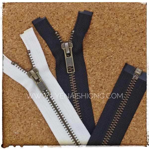 YKK Antique Brass Open-end (Jacket) Zipper