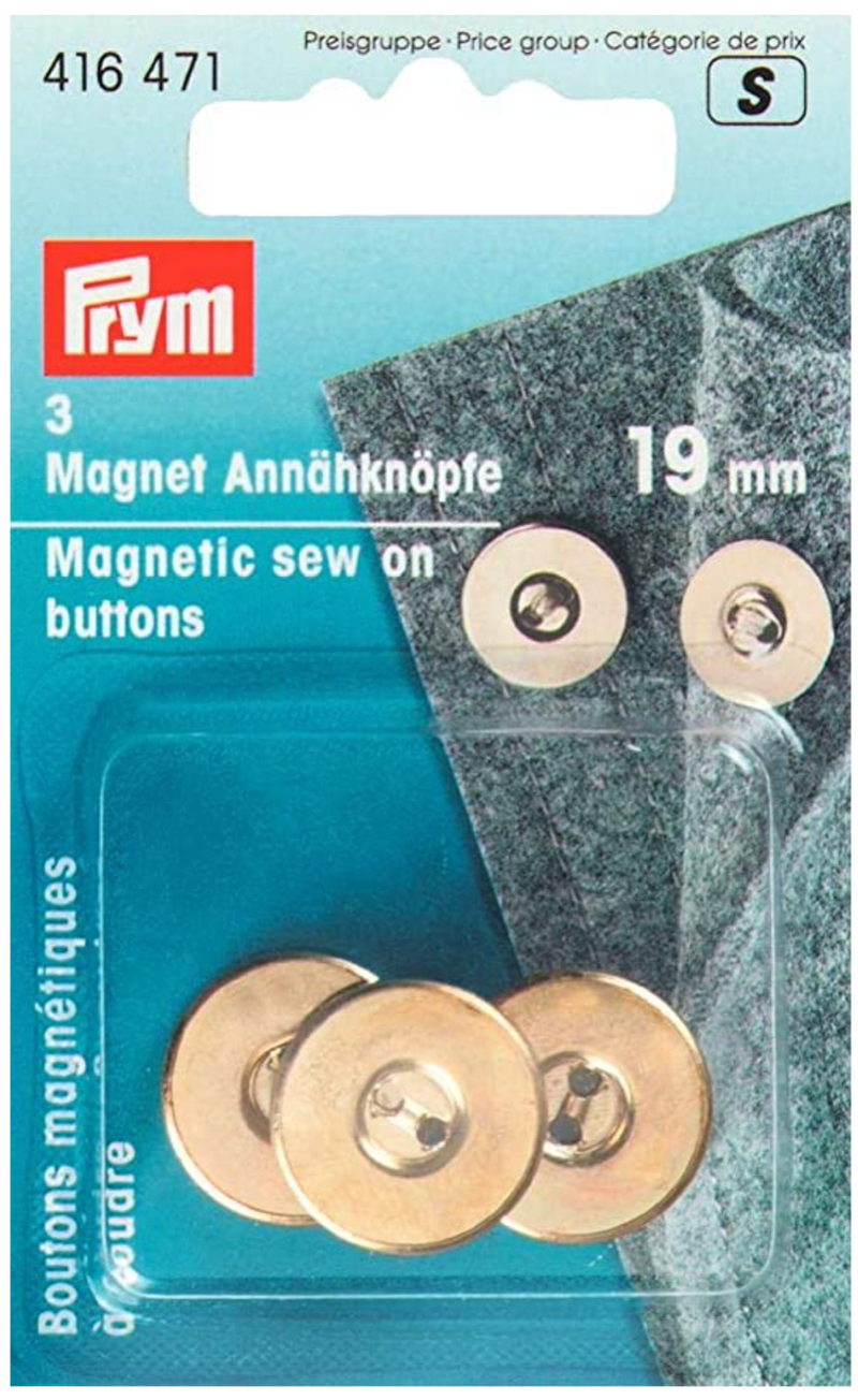 Prym Magnetic Sew-on Buttons (19mm)