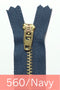 YKK Metal Zipper Gold 07IN