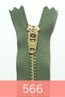 YKK Metal Zipper Gold 05in