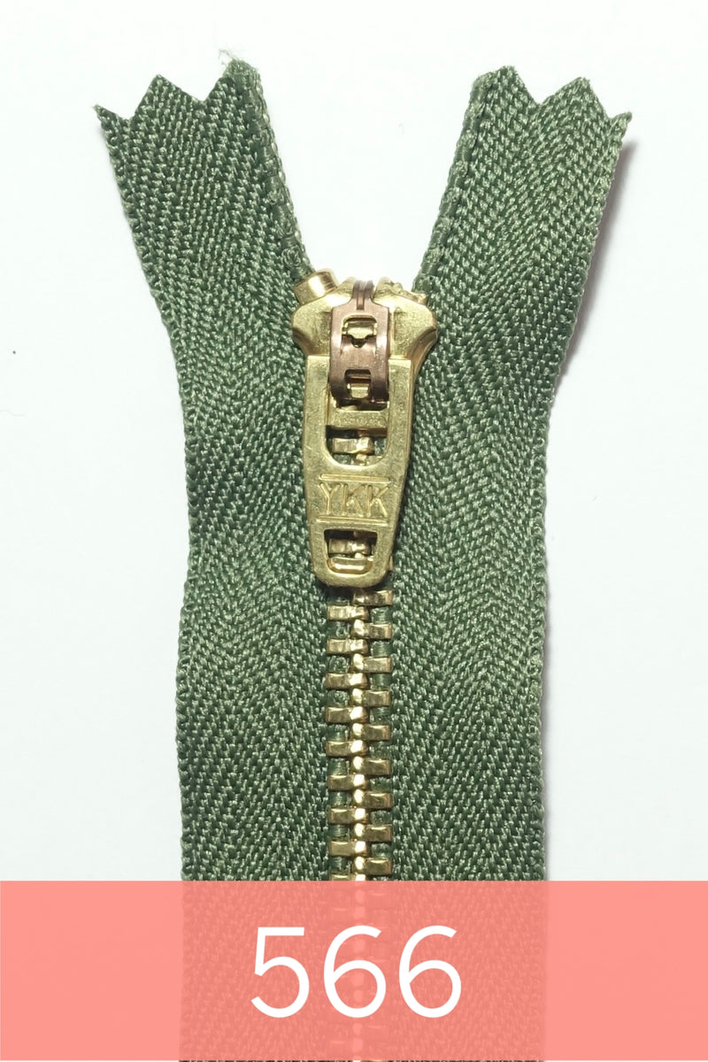 YKK Metal Zipper Emas 05in
