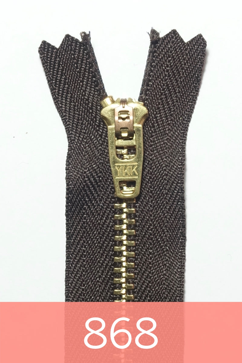 YKK Metal Zipper Emas 05in