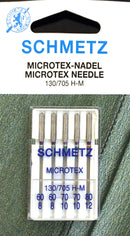 Schmetz 130/705 H-M Microtex Sewing Needles